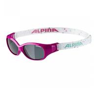 ALPINA FLEXXY KIDS - Flexible und Bruchsichere Sonnenbrille Mit 100% UV-Schutz Für Kinder, pink-dots, One Size