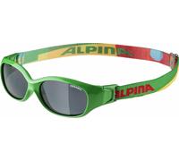 Alpina Sports Flexxy Kids Sonnenbrille (475 green/puzzle, Ceramic, Scheibe: black (S3))
