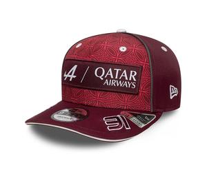 Alpine F1 Team Esteban Ocon New Era 9FIFTY Cap "Qatar" - dunkelrot S/M