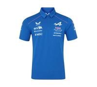 Alpine F1 Team Offizielle 2026 Castore Merchandise Team-Kit Poloshirt Shirt Blau Rosa