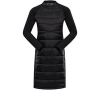 ALPINE PRO OMERA Gefüttertes Damenkleid, schwarz, größe XL