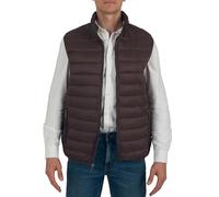 Alpine Swiss Clark Herren-Daunenweste, Daunenalternative, wasserabweisend, verstaubar, Oberbekleidung, Reißverschlusstaschen, warm, vielseitige Schicht, Braun, XXL