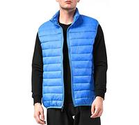 alpine swiss Clark Herren Leichte Daunen Alternative Weste Jacke Blau XL