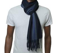 alpine swiss Herren Karierter Schal Weiche Winterschals Unisex,Marine Streifen,Einheitsgröße