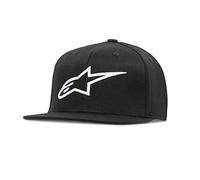 Alpinestars Herren Ageless Flat Logo Flat Bill Flex Back Baseball Kappe, Schwarz-Weiss, 58-61 EU