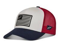 Alpinestars, Flag Snapback, Baseball Kappe, Wht/Navy/Red, Os, Mann