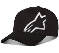 Alpinestars, Corp Snap 2, Baseball Kappe, Schwarz-Weiss, Os, Mann Einheitsgröße