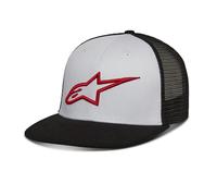 Alpinestars Corp Trucker Kappe weiß-schwarz-rot