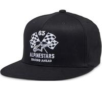 Alpinestars Double Check Flatbill Kappe, schwarz-weiss, Größe S M für Männer