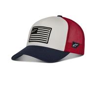 Alpinestars Flag Snap Hut blau-rot-weiß
