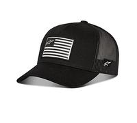 Alpinestars, Flag Snapback, Baseball Kappe, Schwarz Schwarz, Os, Mann, Einheitsgröße