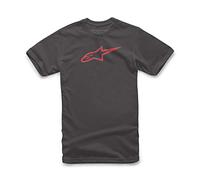 Alpinestars Heritage Blaze Tee - Herren T-Shirt, Sportlicher Kurzarmshirt, Körperbetonter Schnitt, Outdoor Sportswear , BLACK/RED , S