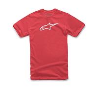 Alpinestars Heritage Blaze Tee - Herren T-Shirt, Sportlicher Kurzarmshirt, Körperbetonter Schnitt, Outdoor Sportswear , RED/WHITE , XL