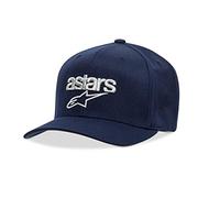 Alpinestars Herren Flexfit Cap mit gewölbtem Visier, Navy/Grey, LXL, 1019-81112