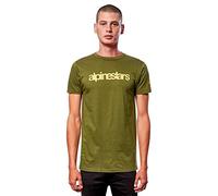 Alpinestars Herren Heritage Logo Tee T-Shirt, Militär/Gold, XXL