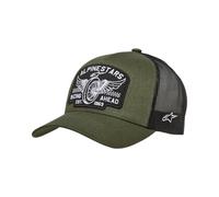 Alpinestars Herren Heritage Patch Trucker Hat Baseballkappe Grün Militär/Schwarz Einheitsgröße