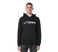 Alpinestars Herren Original Logo Kapuzenpullover, Schwarz/Weiß, M EU