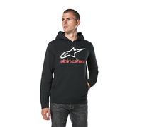 Alpinestars Herren Original Logo Kapuzenpullover, Schwarz/Weiß/Rot, L EU