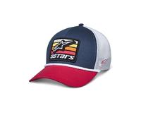 Alpinestars Herren Selica Trucker Hat Baseball Cap Basecap Verstellbar Mütze Baseballkappe, Dunkelblau/Rot/Weiß, One Size