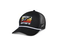 Alpinestars Herren Selica Trucker Hat Baseball Cap Basecap Verstellbar Mütze Baseballkappe, Schwarz/Schwarz, One Size