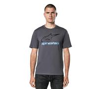 Alpinestars Herren T-Shirt Always 2.0 Csf Tee Kurzarmshirt für Männer mit Rundhalsausschnitt Kohle/Schwarz/Blau XXL
