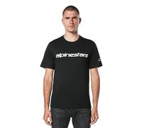 Alpinestars Herren T-Shirt Linear Wordmark Csf Tee Kurzarmshirt für Männer mit Rundhalsausschnitt Schwarz/Weiß XL