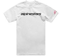 Alpinestars Linear Wordmark 2.0 T-Shirt, weiss, Größe L für Männer
