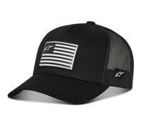 Alpinestars, Flag Snapback, Baseball Kappe, Schwarz Schwarz, Os, Mann, Einheitsgröße