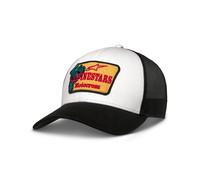 Alpinestars Trucker Cap Hardware mit Retro-Patch in Schwarz-Weiß