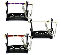 Alppihym Anime Schlüsselanhänger Set - 3 Mini-Katana (9 cm) Legendäre Samurai-Schwerter - Wado Ichimonji, Sandai Kitetsu, Shusui - Anime Merch - Geschenk & Deko