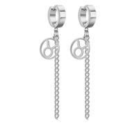 ALTCIRNMD Ohrstecker Mit Zwölf Sternbildern,Silberner Anhänger,Symbol-Ohrringe,Kunst,Dekorationen,Schmuck,Geschenke,Astrologie,Horoskop-Ohrringe Für Mädchen,Damenmode-Ohrringe,Stier,Anpassbar