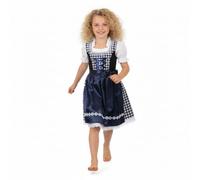 Alte Liebe Deutsches Kleid für Mädchen, Bayerisches Dirndlkleid, Oktoberfest, Kinderkleid, Karneval, Halloween, Größe 2T, 4T, 6, 8, 10, 12, 14, Marineblau