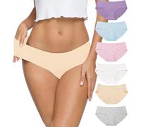 ALTHEANRAY Cotton Underwear Women's Seamless Briefs Women's Hipster Underwear for Women Panties Women's Multipack（EU3028XL-Lightcolor）