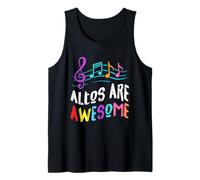 Altos Notenschlüssel Noten Singen Gesang Chor Musik Geschenk Tank Top