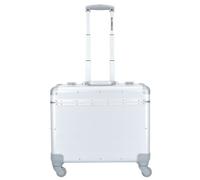 Alumaxx Pilotenkoffer Pandora aus Aluminium, Circa 36 x 47 x 25 cm, Vier 360 Rollen, 47 cm, 36 L, Silber Matt