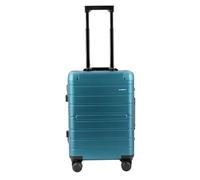 ALUMAXX 45189 Reisetrolley Gravity, Rollkoffer Aluminium, Reisekoffer Alu mit TSA-Schloss, Trolley mit 4 Leichtlaufdoppelrollen 360°, Kofferfach mit herausnehmbarer Trennwand, blau, 56 x 37 x 21 cm