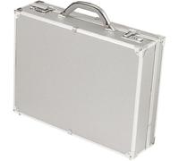Alumaxx Attachékoffer OCTAN, Aktenkoffer aus Aluminium, Geschäftskoffer Silber, Alu Business Koffer