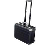 Alumaxx Business-Trolley Galaxy – Aluminium Laptop-Rollkoffer 46 cm, 26 L, Schwarz Matt