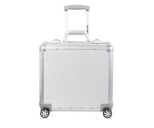 ALUMAXX Business Trolley Koffer GEMINI, silber 360° Leichtlaufdoppelrollen,Tragegriff