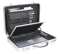ALUMAXX Laptop-Attaché-Koffer "MERCATO", Aluminium, silber (45188)