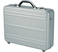 ALUMAXX Mercato Schnappverschluss Aktentasche Aluminium Silber 45188