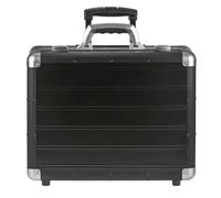 Alumaxx Trolley Pilotenkoffer Businesstrolley Overnight Fach Organizer Rollen Alu 45167 - Aluminium 45167