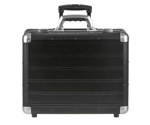 Alumaxx Trolley Pilotenkoffer Businesstrolley Overnight Fach Organizer Rollen Alu 45167 - Aluminium 45167