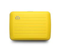 OGON Aluminium Geldbörse Smart Case V2 - Einfache Lagerung - Metallverschluss - Kartenetui mit RFID-Schutz - Bis zu 10 Karten und Banknoten (Matte Farbe Taxi Yellow)