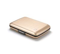 ÖGON -DESIGNS- Aluminium Kartenetui mit Metallverschluss, RFID-Schutz vor Betrug und Entmagnetisierung, Kompakte Geldbörse, Modell Smart Case Oslo
