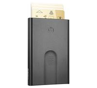 Aluminium Kartenetui von Ögon - RFID-Schutz - Automatische und original geldbörse für Herren & Damen - Kapazität 1 bis 6 Karten - Kartenhalter für Kreditkarten - Opium Black