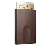 Aluminium Kartenetui von Ögon - RFID-Schutz - Automatische und original geldbörse für Herren & Damen - Kapazität 1 bis 6 Karten - Kartenhalter für Kreditkarten - Sequoia