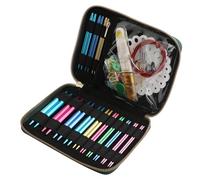 Aluminium-Rundstricknadeln | Robustes Rundstricknadel-Set aus Aluminium, austauschbare Häkelnadeln in verschiedenen Größen mit Aufbewahrungskoffer für kleine Projekte