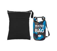 ALVABABY Dry Bag 2L Wasserdichte Tasche mit Wetbag nassbeutel schwimmen,Wasserdichter Beutel Roll-Top Wasserfester Rucksack Packsack Waterproof Drybag,Schwimmen Strand Baden Kanu 2WFL06-DE