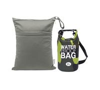 ALVABABY Dry Bag 2L Wasserdichte Tasche mit Wetbag nassbeutel schwimmen,Wasserdichter Beutel Roll-Top Wasserfester Rucksack Packsack Waterproof Drybag,Schwimmen Strand Baden Kanu 2WFL05-DE
